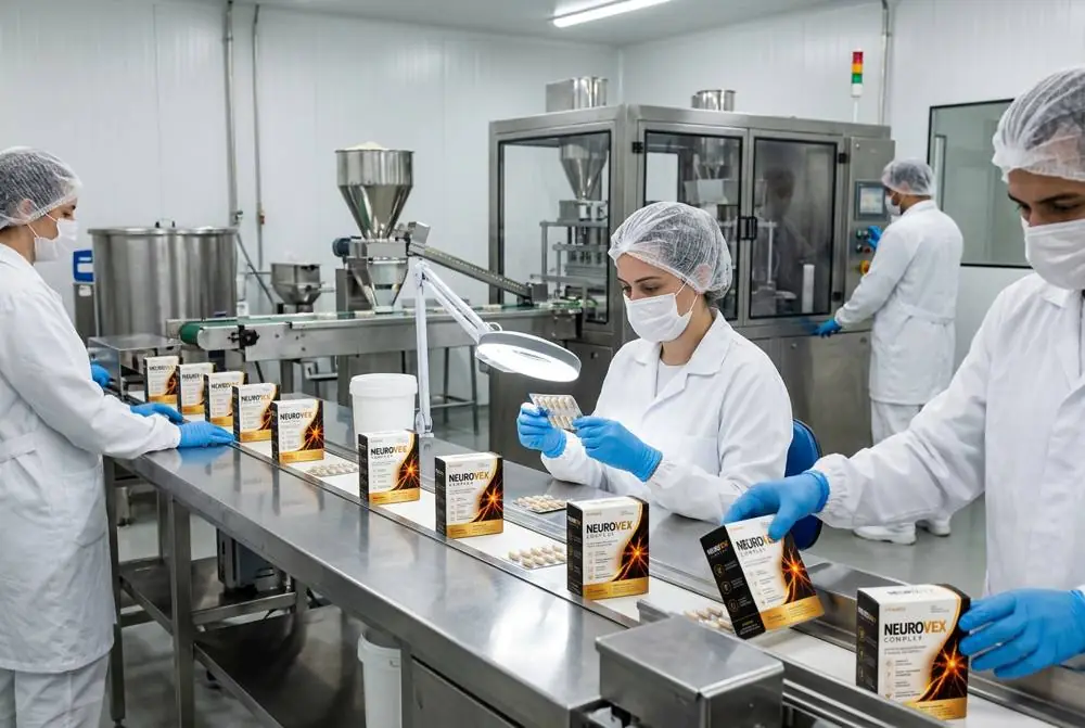 Linha de produção do NeuroVEX em laboratório